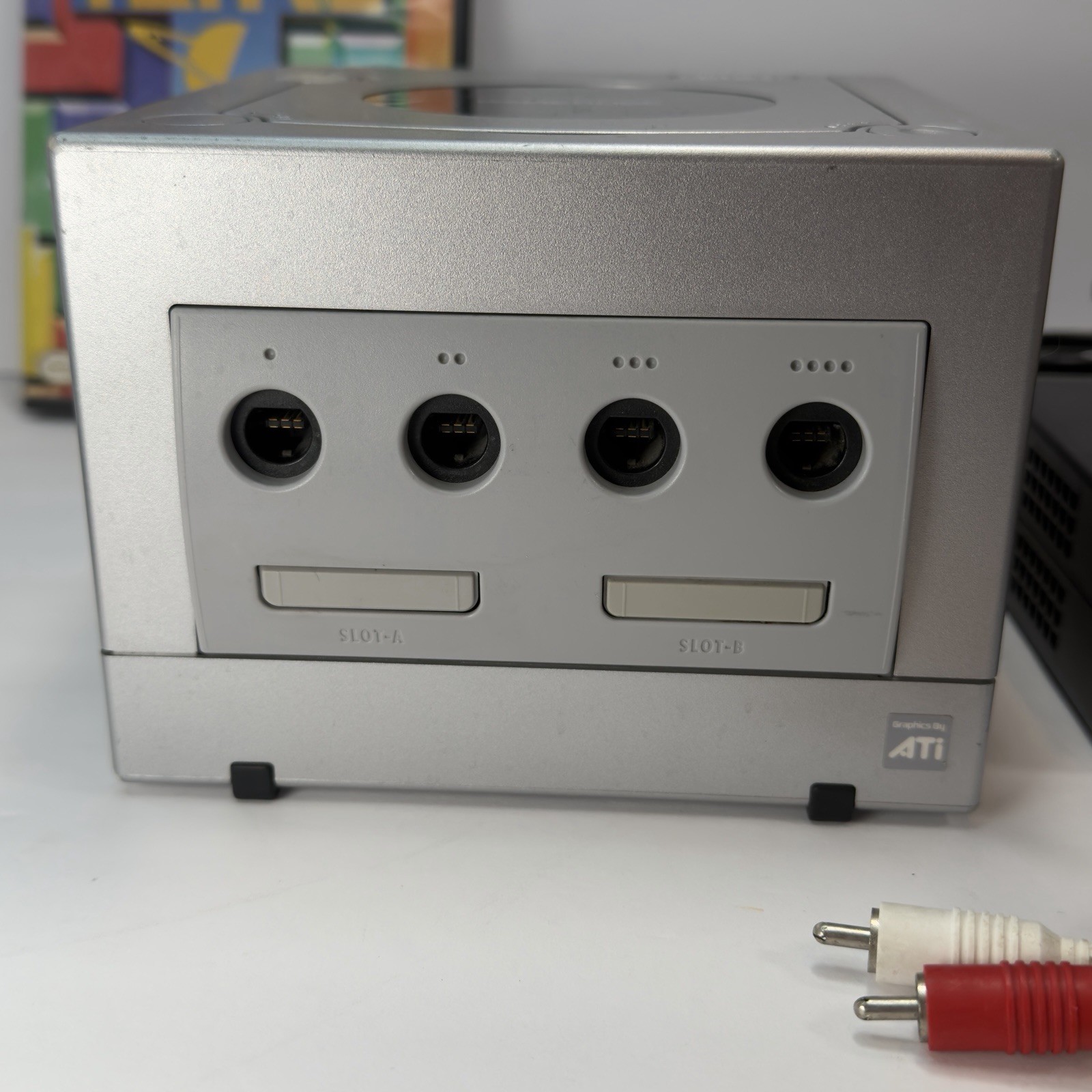 Nintendo GameCube Silver Console OEM Bundle Tetris Worlds CIB Tested Works