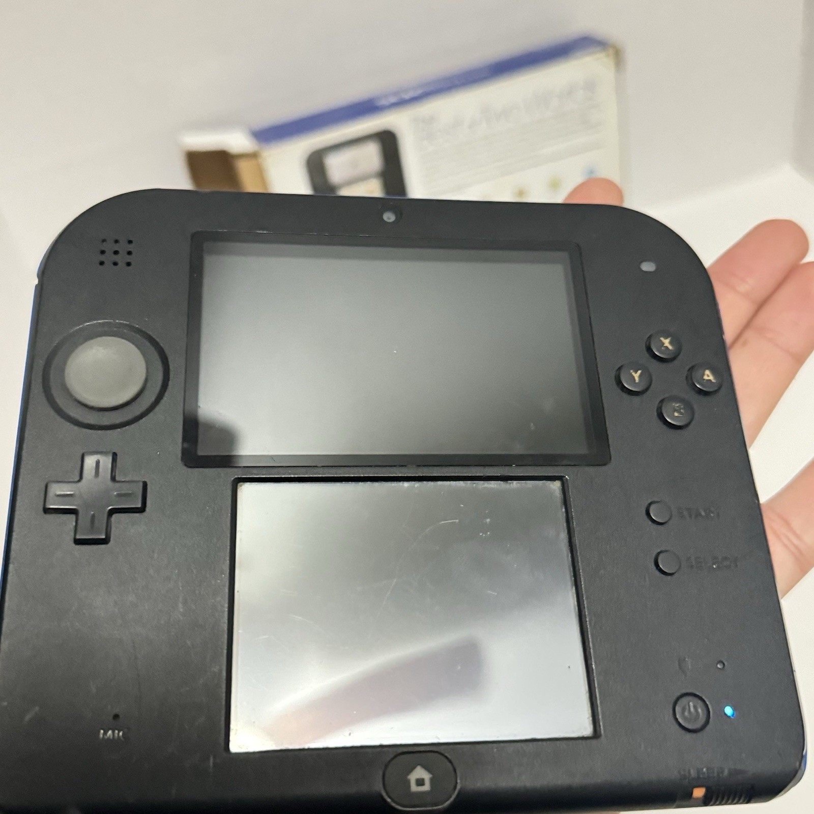 Nintendo 2DS Electric Blue Handheld With Box