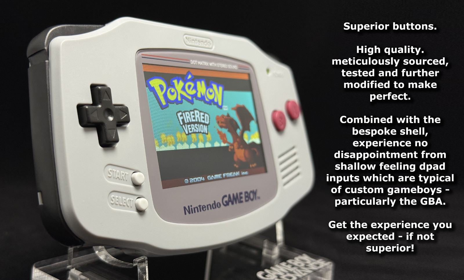 Gameboy Advance IPS Screen – Superior Button Inputs – Pure Audio -Ultimate Build