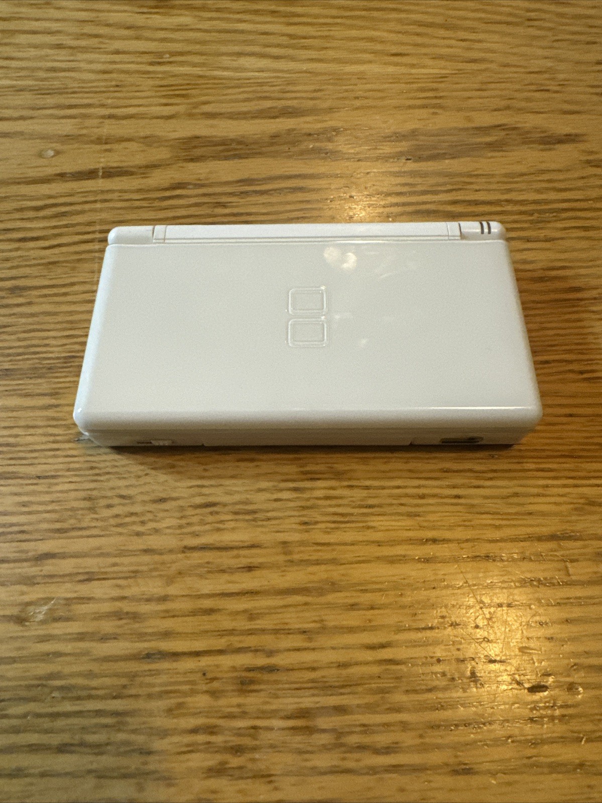 Nintendo DS Lite – Crystal White – Tested & Working, W/ Blue Stylus, NO CHARGER
