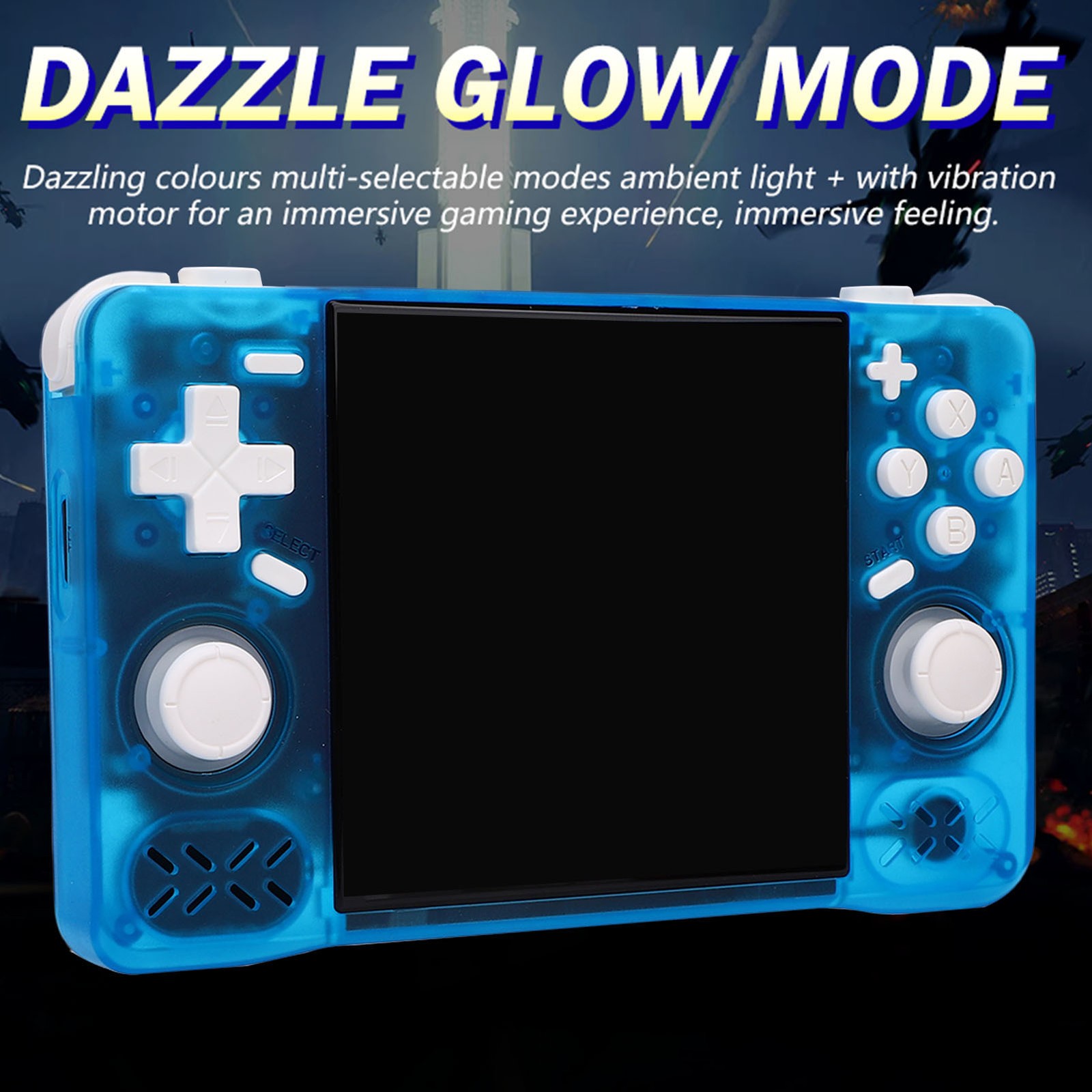 Retro Handheld Game Console 4in Screen 1.5GHz Portable Rechargeable Gaming HZWS