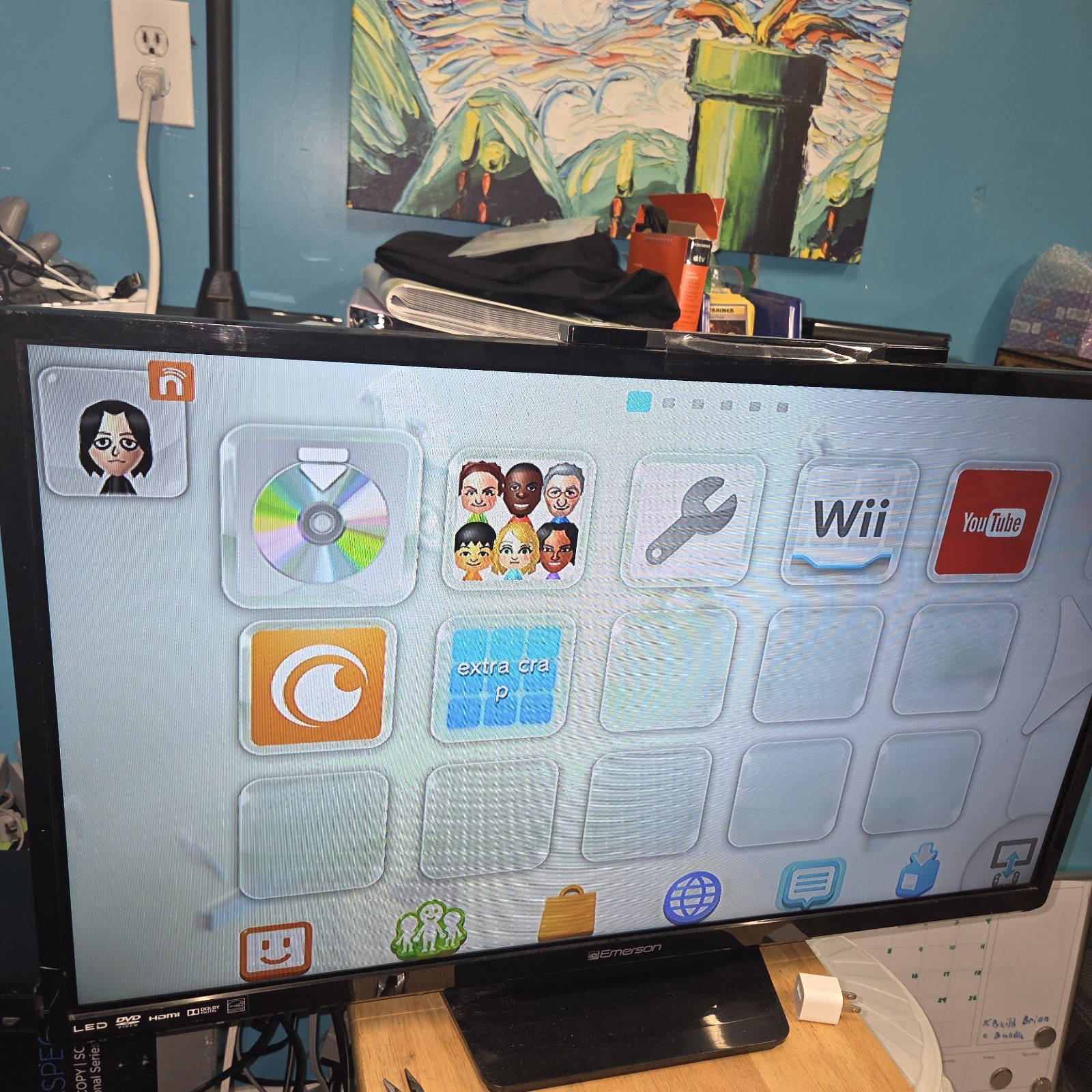 Nintendo Wii U WUP-101(02) 32GB Black Console Only *No Gamepad* Tested *READ*
