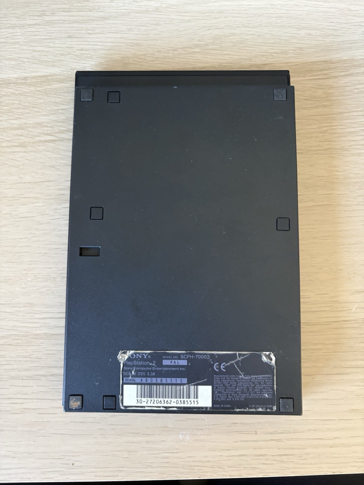 Sony PlayStation 2 Slim Line Version 1 Console – Charcoal Black (SCPH-70012)