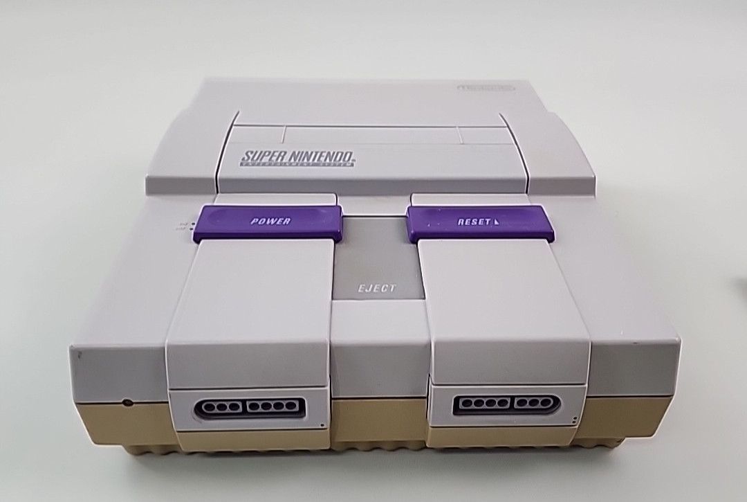 Super Nintendo Console SNES 2 Games 1 OEM & 1 Non Controller Teste&Work -READ-
