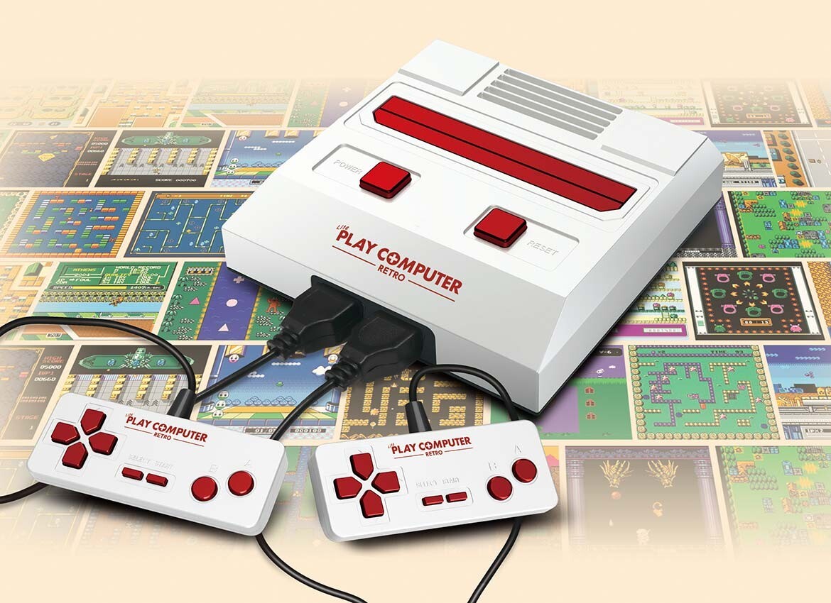 [Famiclone Japanese Console] Play Computer Retro 118 Boxed Famicom KTFC-004W New