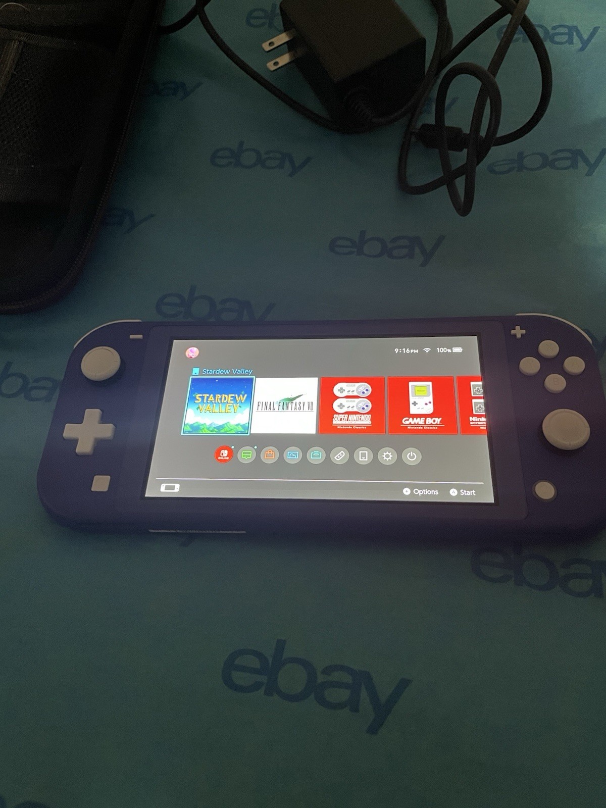 Nintendo Switch Lite Handheld Console – 32GB – Blue With Case
