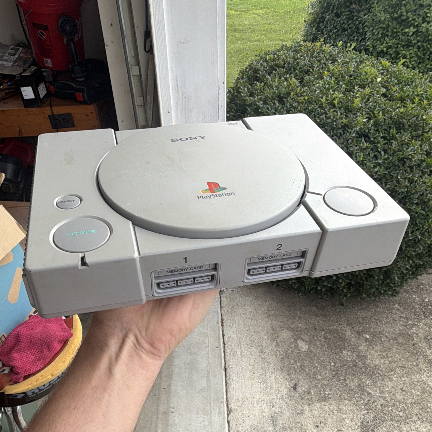 Sony PlayStation 1 PS1 Console Gray SCPH-1001 NTSC-U/C Memory Card Under 480p