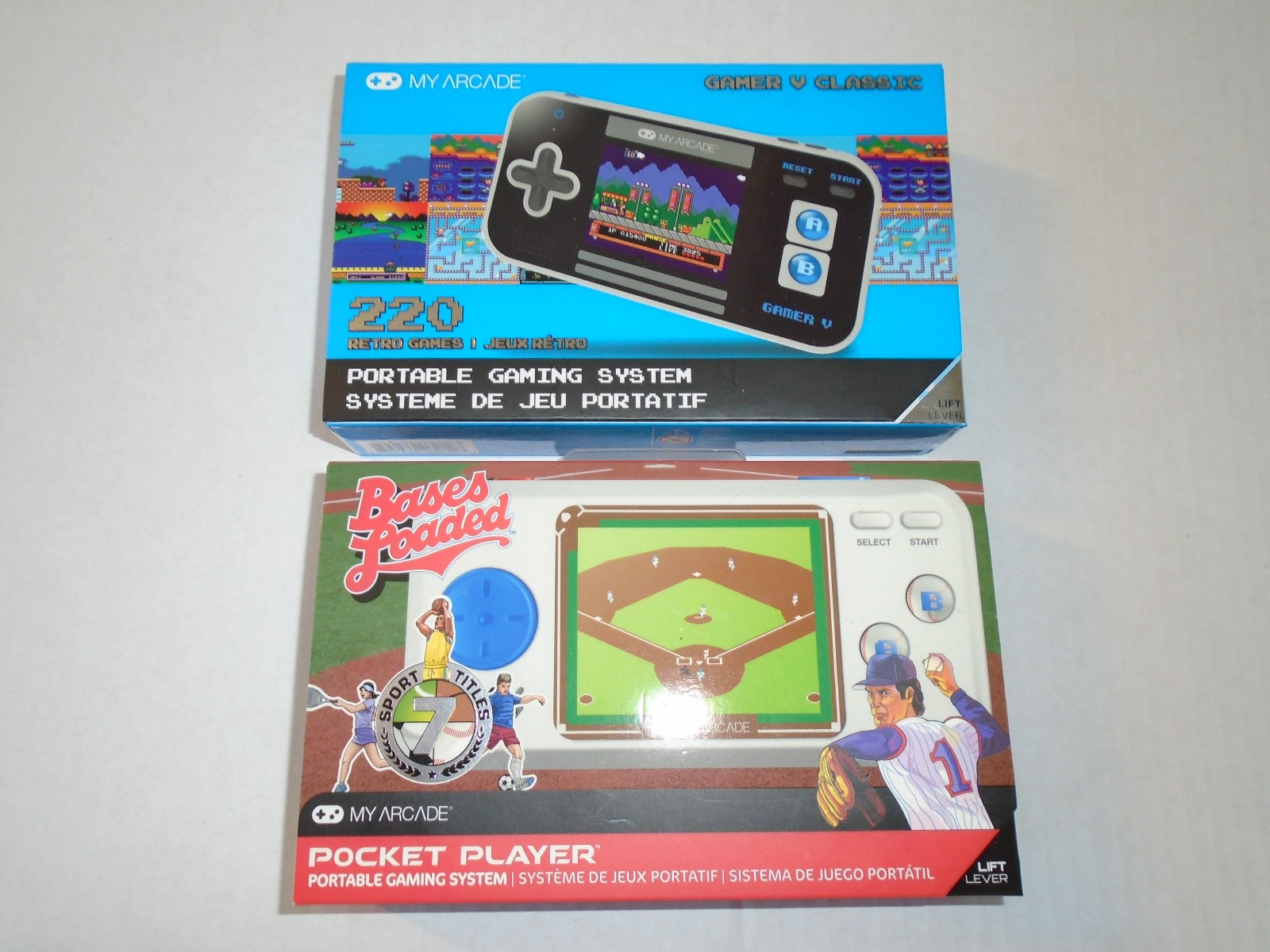 My Arcade Bases Loaded & Gamer V Classic 220 Retro Games, Pocket Player Portable
