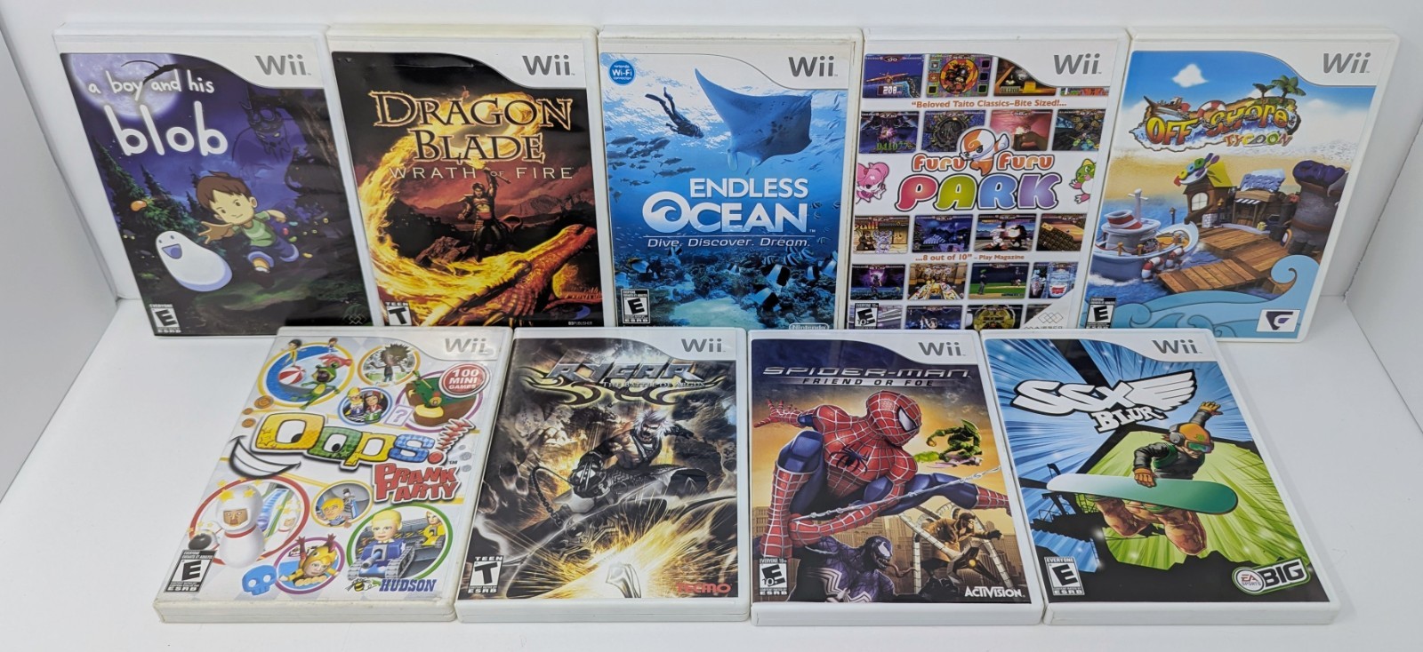Nintendo Wii White Console GameCube Compatible Bundle w/ 10 Games – Tested!
