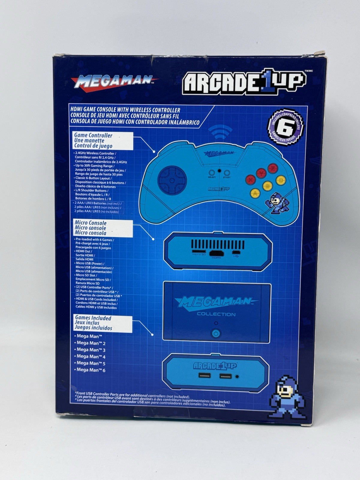 Arcade 1UP Mega Man Collection Game Console 6 Games