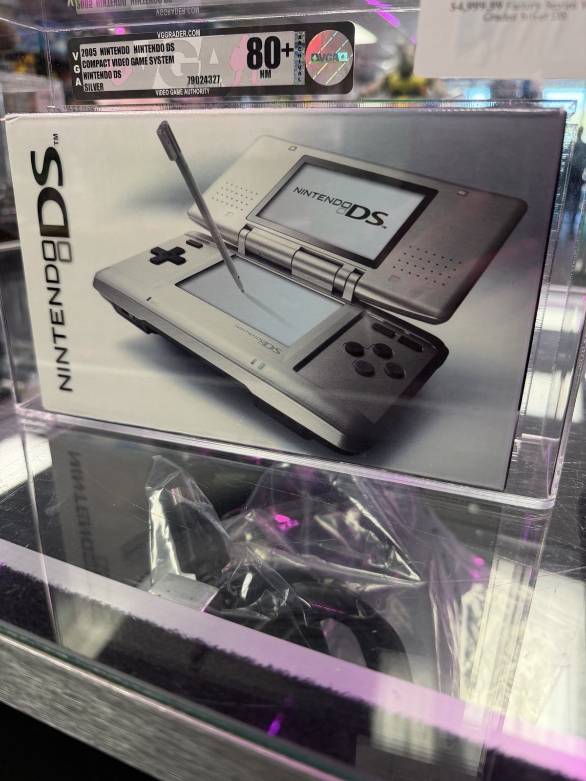 Factory Sealed Graded Silver 2005 Nintendo DS Console: VGA Grade 80+