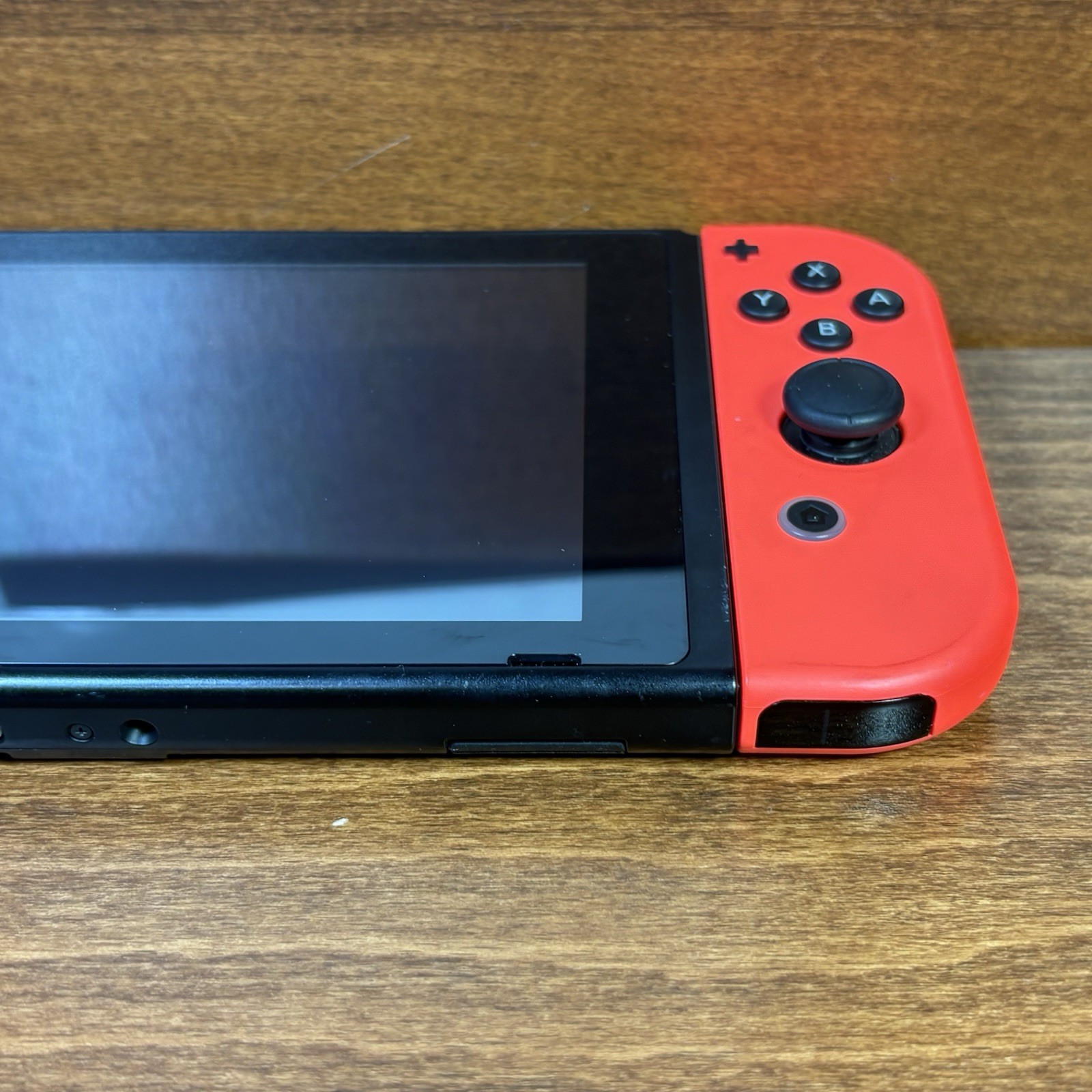 Nintendo Switch with Neon Red Joy-Cons | Works Perfectly | New Red Grip Included