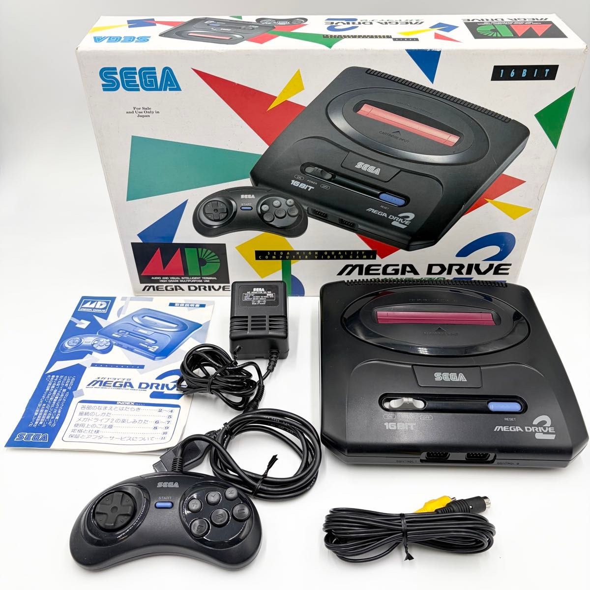 SEGA Mega Drive 2 Console HAA-2502 NTSC-J Japan Tested Working
