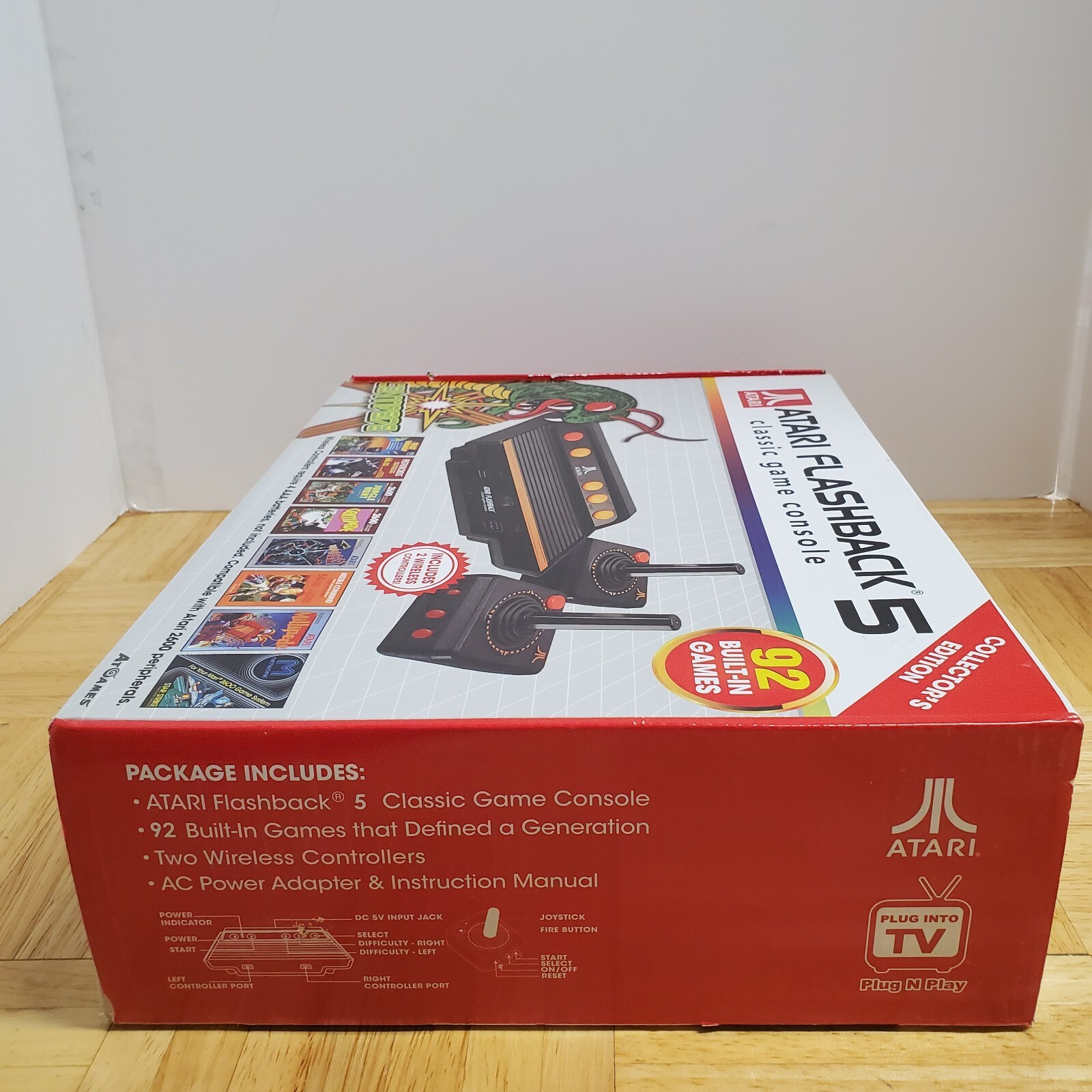Atari 2600 Flashback 5 Game Console 92 Built In Games Wireless Joysticks Tested