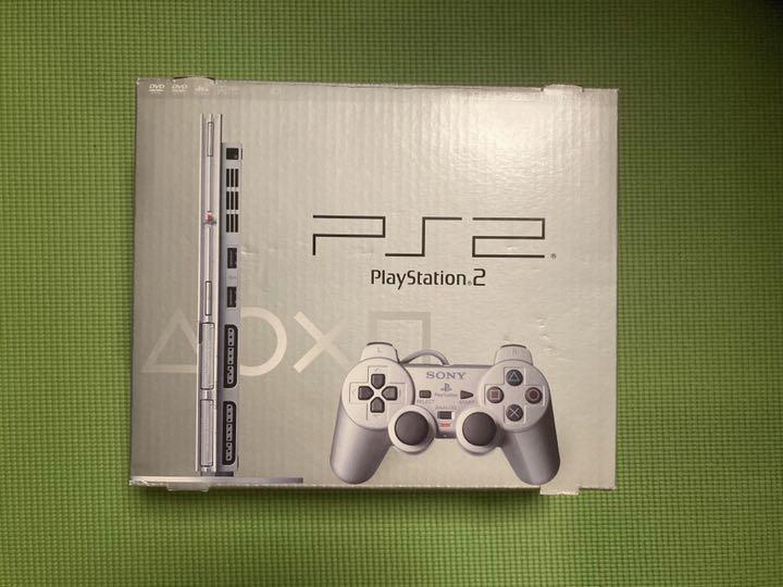 PS2 Slim Console Satin silver White SCPH-75000 SSS SONY Japan Console Set