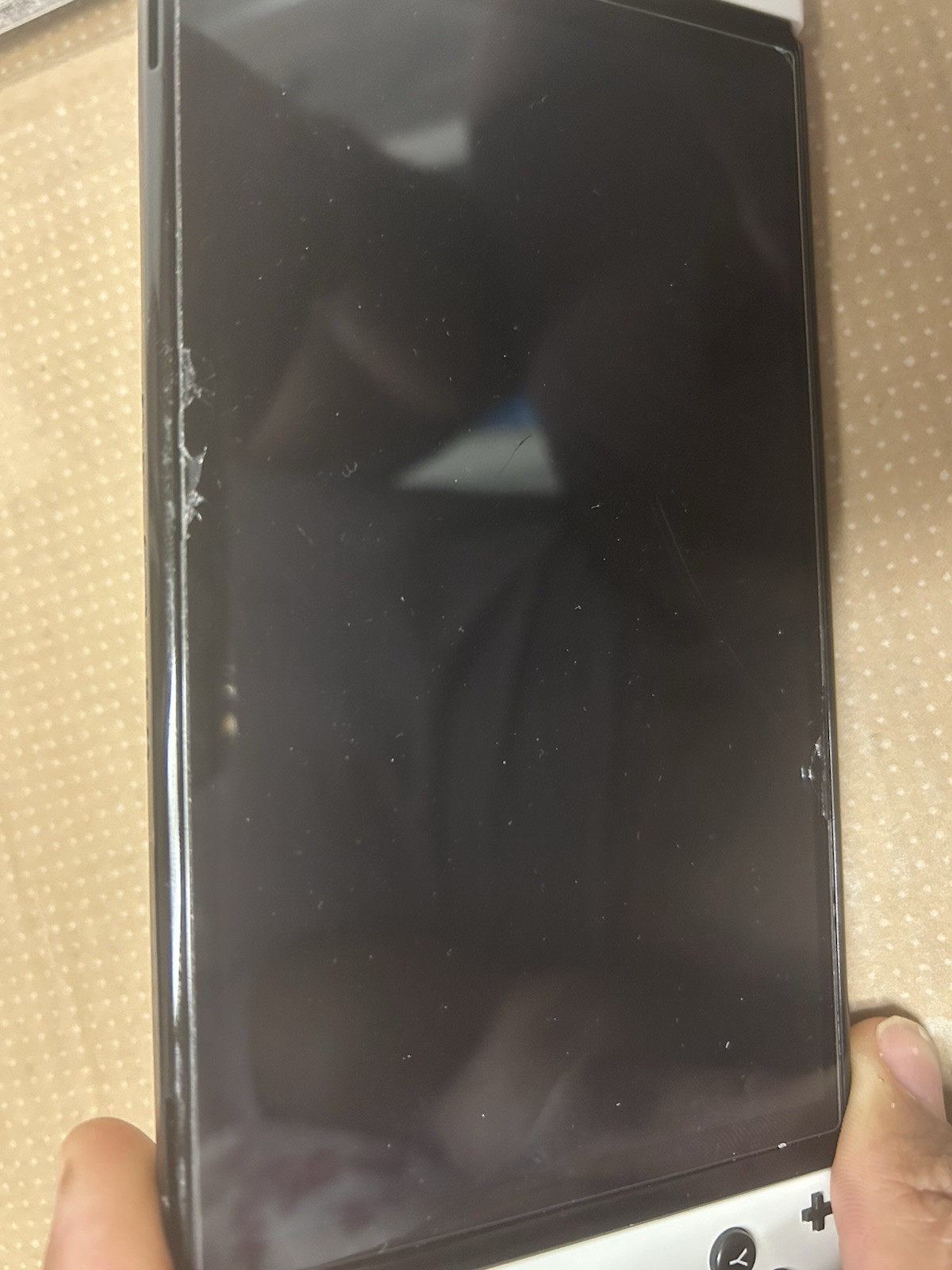 Nintendo Switch OLED Model – 64GB/White (HEGSKAAAA). Small Crack In Screen Read