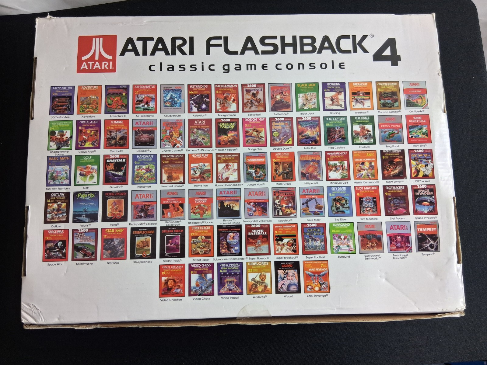 Atari Flashback 4 Classic Game Console 76 Built-In Games w/ 2 Wireless Controlle