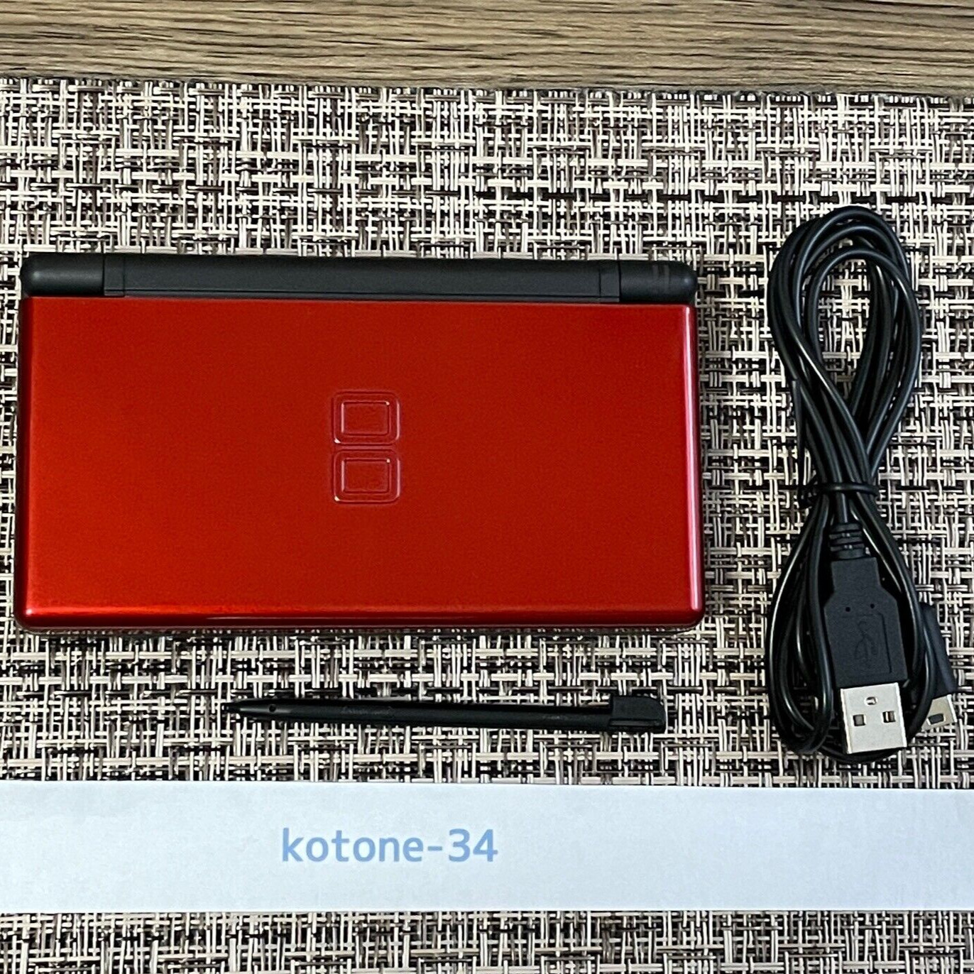 Nintendo DS Lite Crimson Black Red Console Used NDS *Japanese model