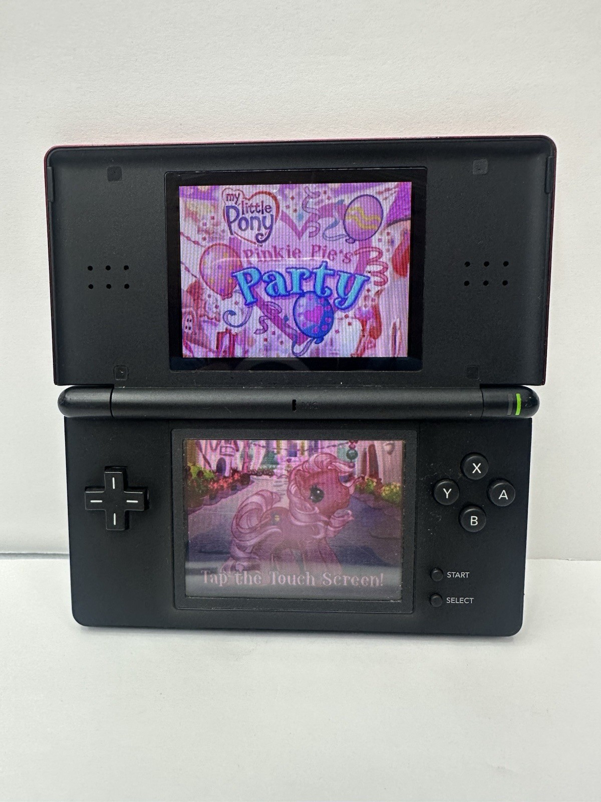 Nintendo DS Lite Console Crimson Red With 4 Games Tested