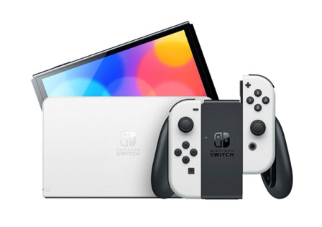 Nintendo Switch OLED Model + 2 Extra Controller + 2 Hard Cases