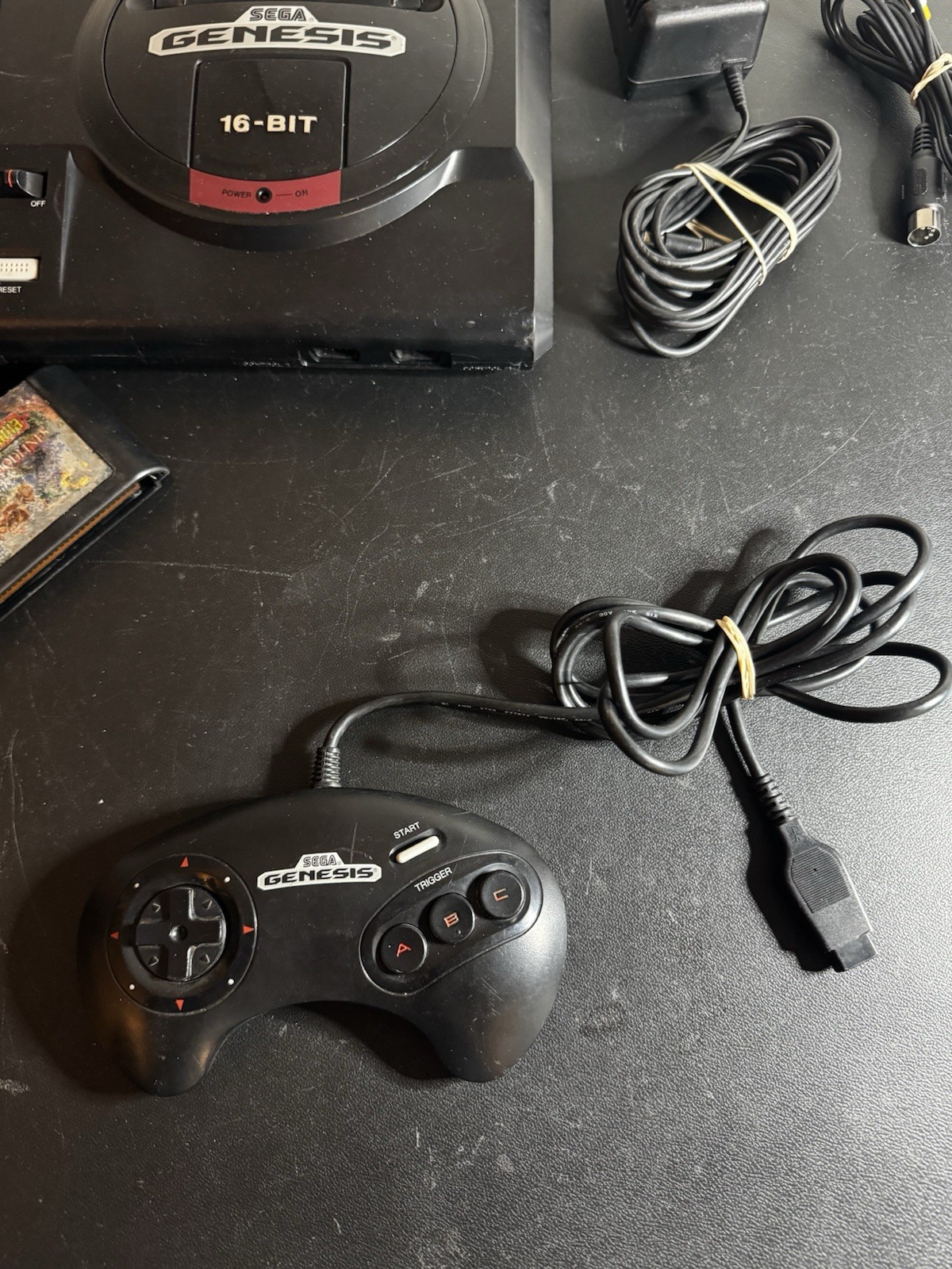 Sega Genesis Model 1 W/ Cables Controller Castlevania Bloodlines Tested Works!
