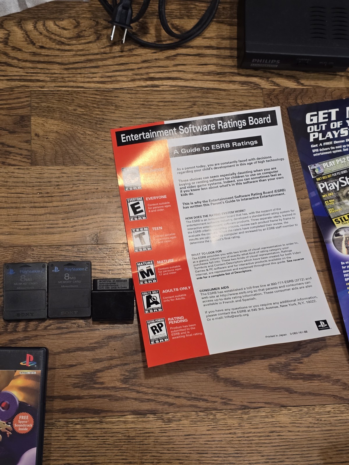 2002 PS2 Fat Console Time Capsule CIB Walmart Bag Matching Receipt Spyro Game.
