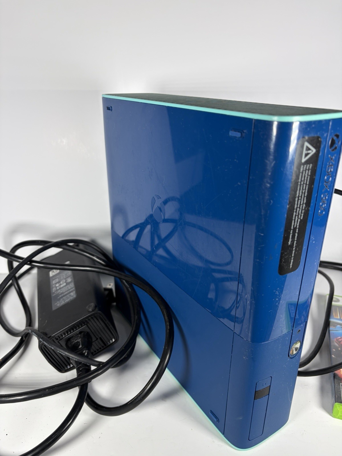 Microsoft Xbox 360 E Blue & Green Special Edition Console Model 1538