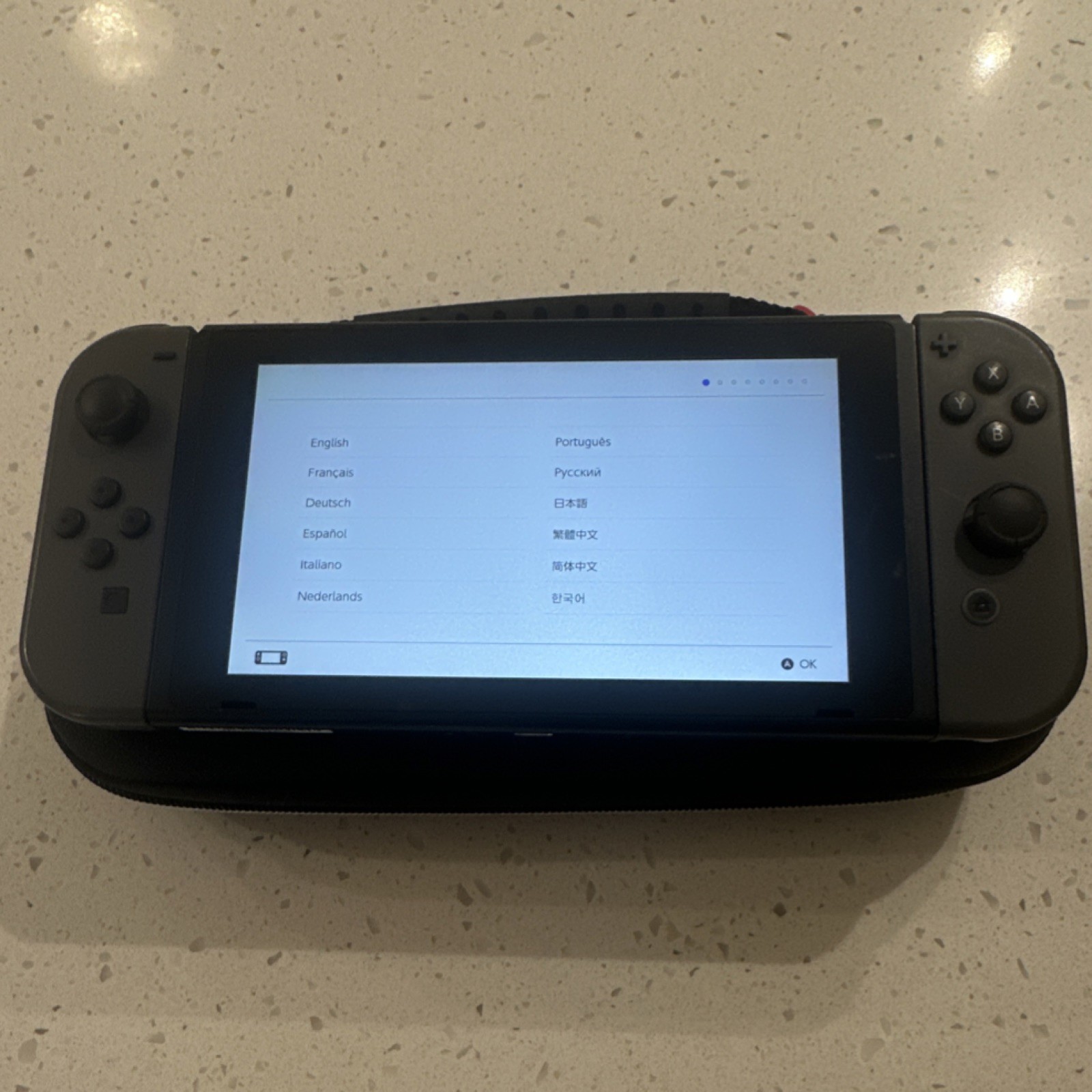 Nintendo Switch HAC-001 Black Console w/Joy-Con, Dock, 128GB Card (No Case)