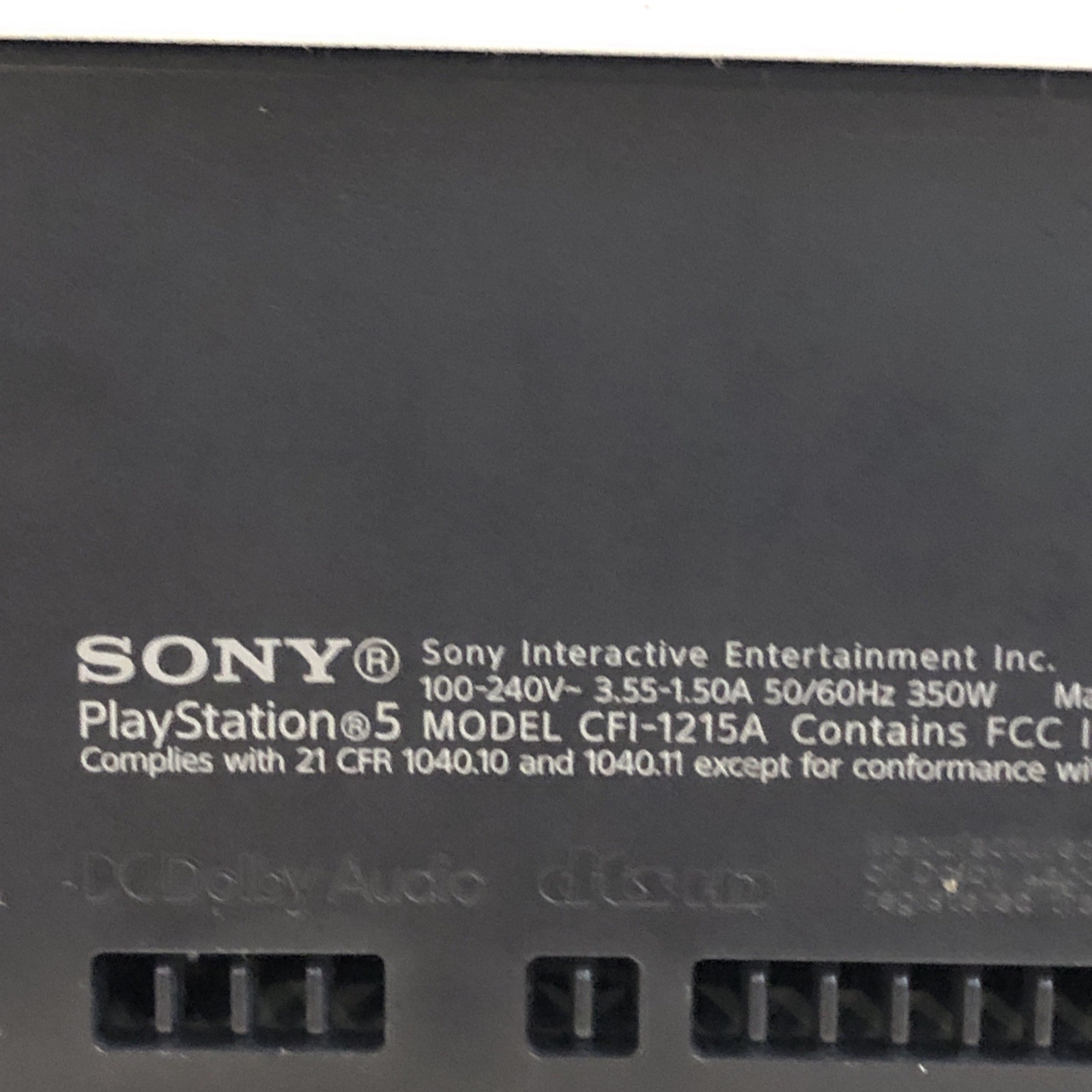 Sony Playstation 5 PS5 Disk Console Only *Works, Front USB-A Port Damaged*