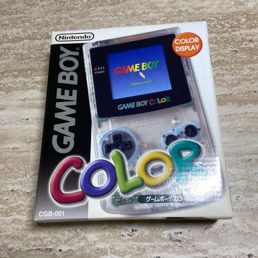 Nintendo Game Boy Color Clear CGB-001 Complete in Box Near Mint 7019
