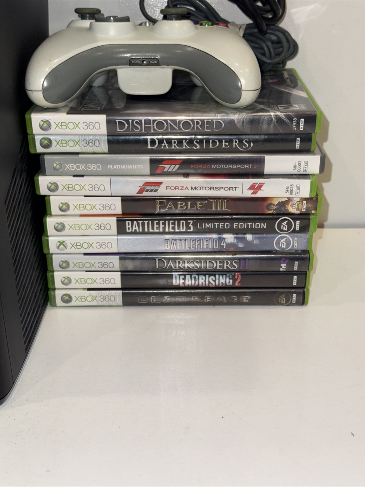 Microsoft XBox 360 S System BLACK Video Game Console 250GB Wireless Bundle 360 S
