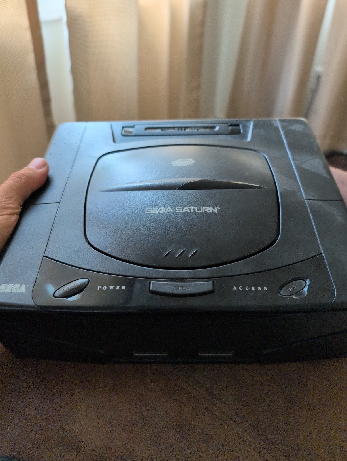 Sega Saturn Console Gaming System Black MK-80000 No Cords