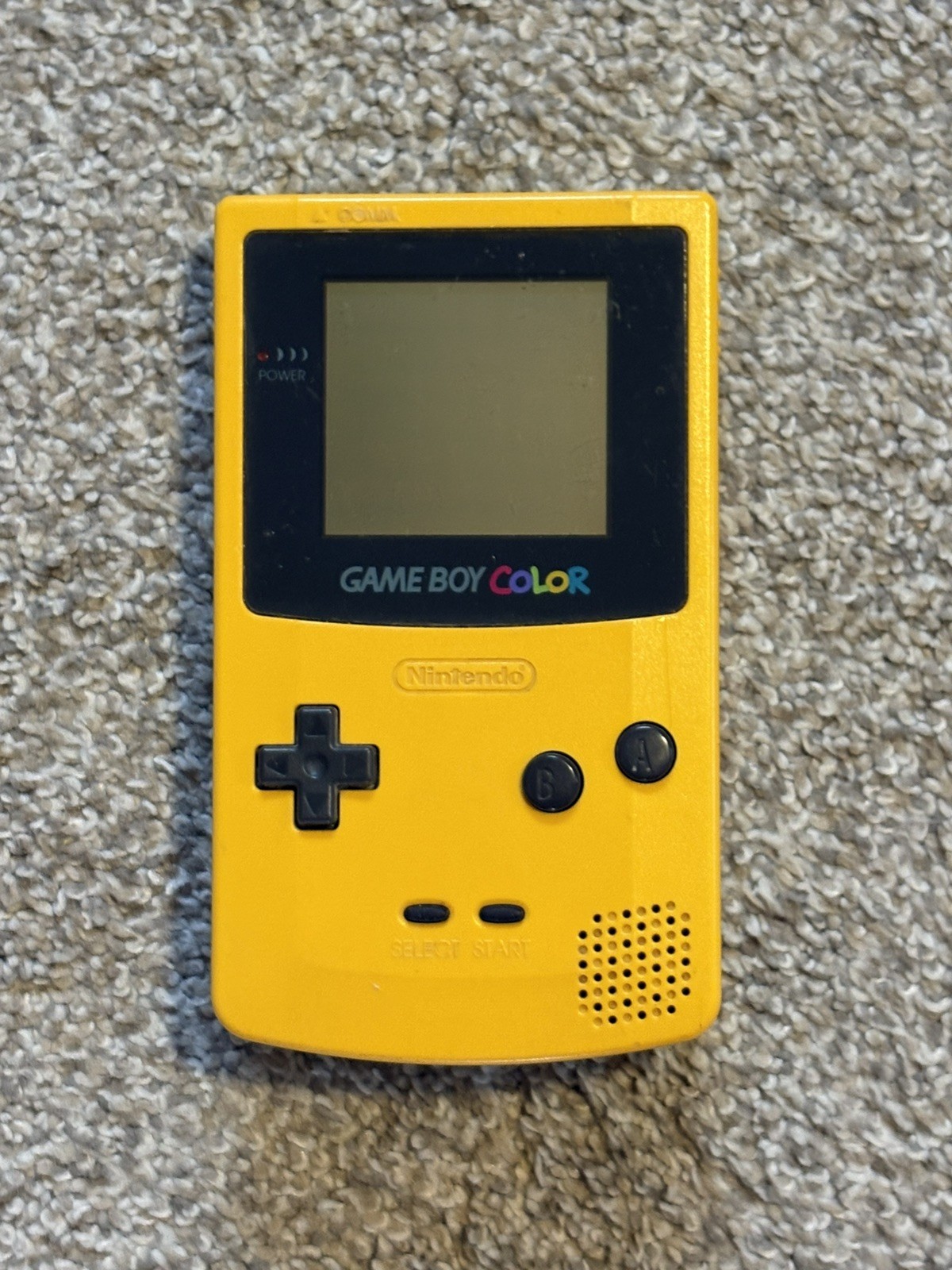 Nintendo Game Boy Color Dandelion Yellow Handheld Console System Bad Sound