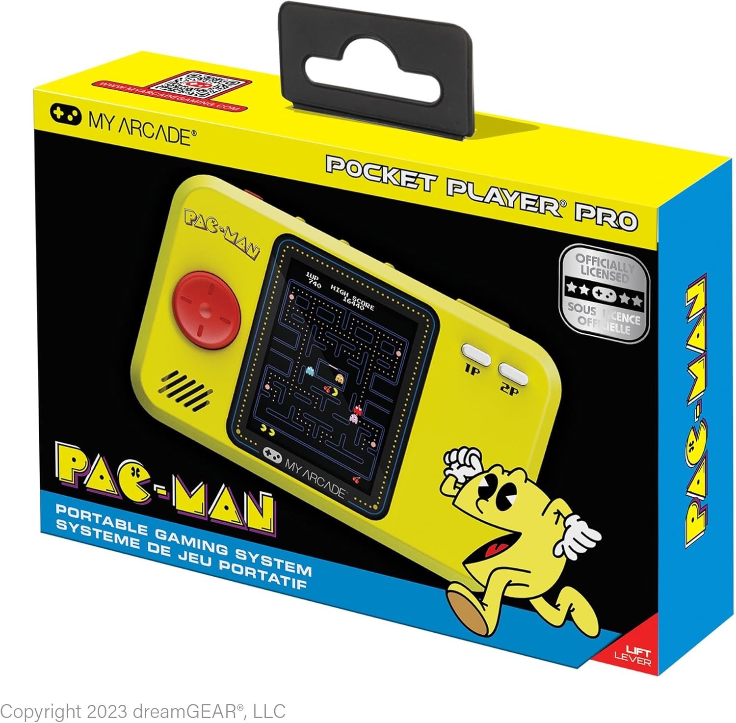 Officially Licensed Pac-Man Mini Arcade Game – 2.75″ Display & Headphone Jack