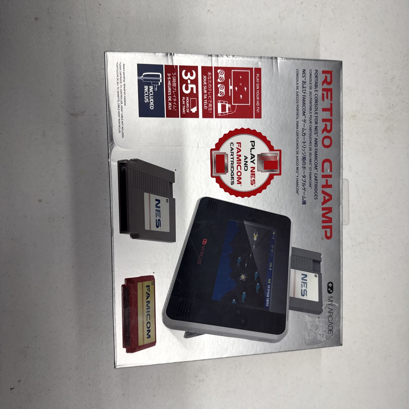 My Arcade Retro Champ: Portable Gaming Console Compatible Nintendo NES & Famicom