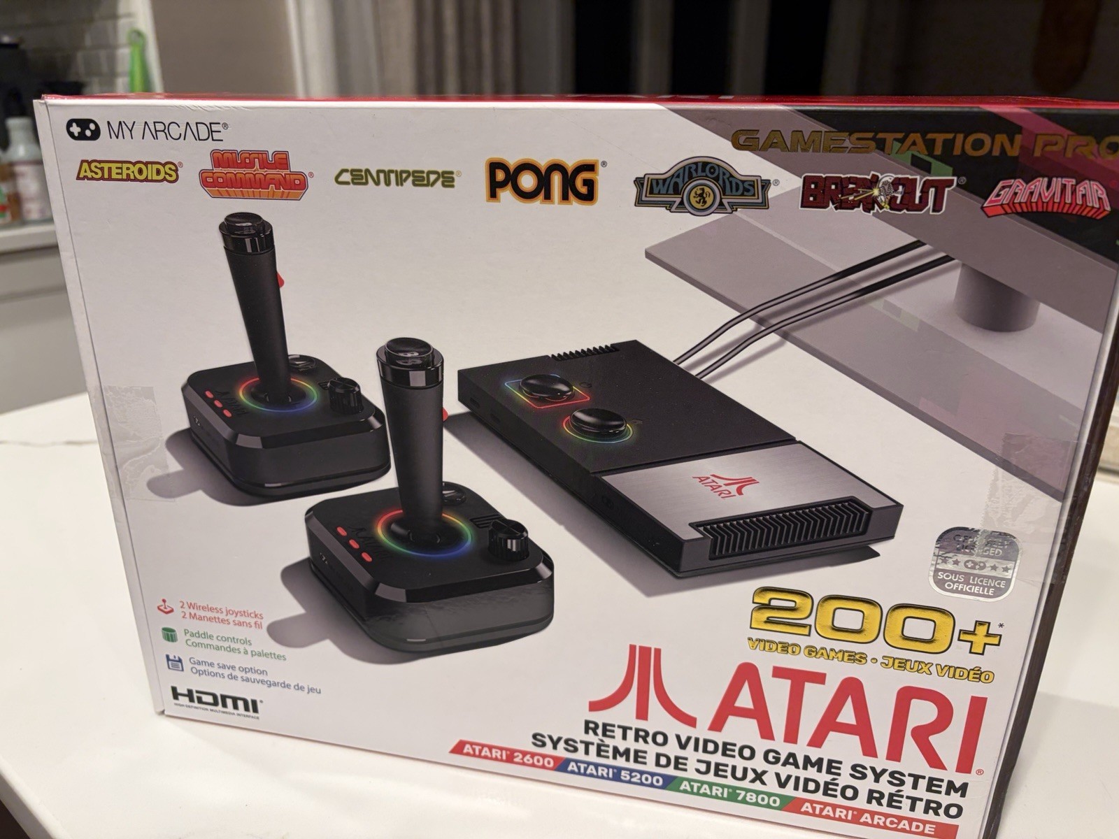Atari My Arcade Gamestation Pro Console 200+ Games HDMI 2 Wireless Joysticks