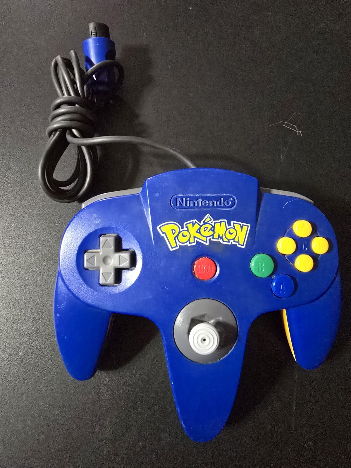 Nintendo 64 Blue & Yellow Pokemon Controller Good condition