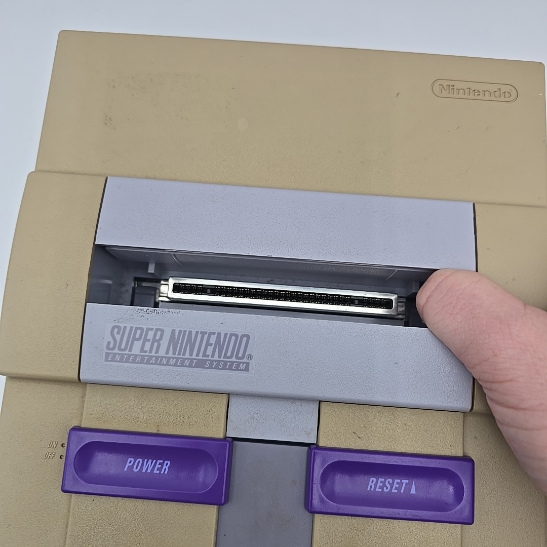 Super Nintendo System SNES Console Tested New Cables And Controllers