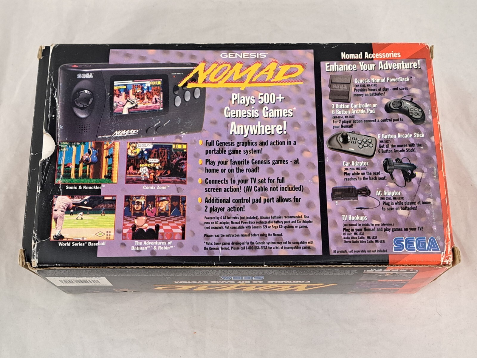 Sega Nomad Handheld Console Complete CIB Tested and working
