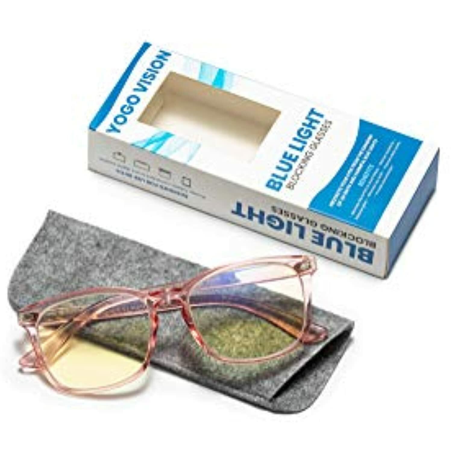 Blue Light Blocking Computer Glasses Anti Glare Reduce Eyestrain Eyeglasses for