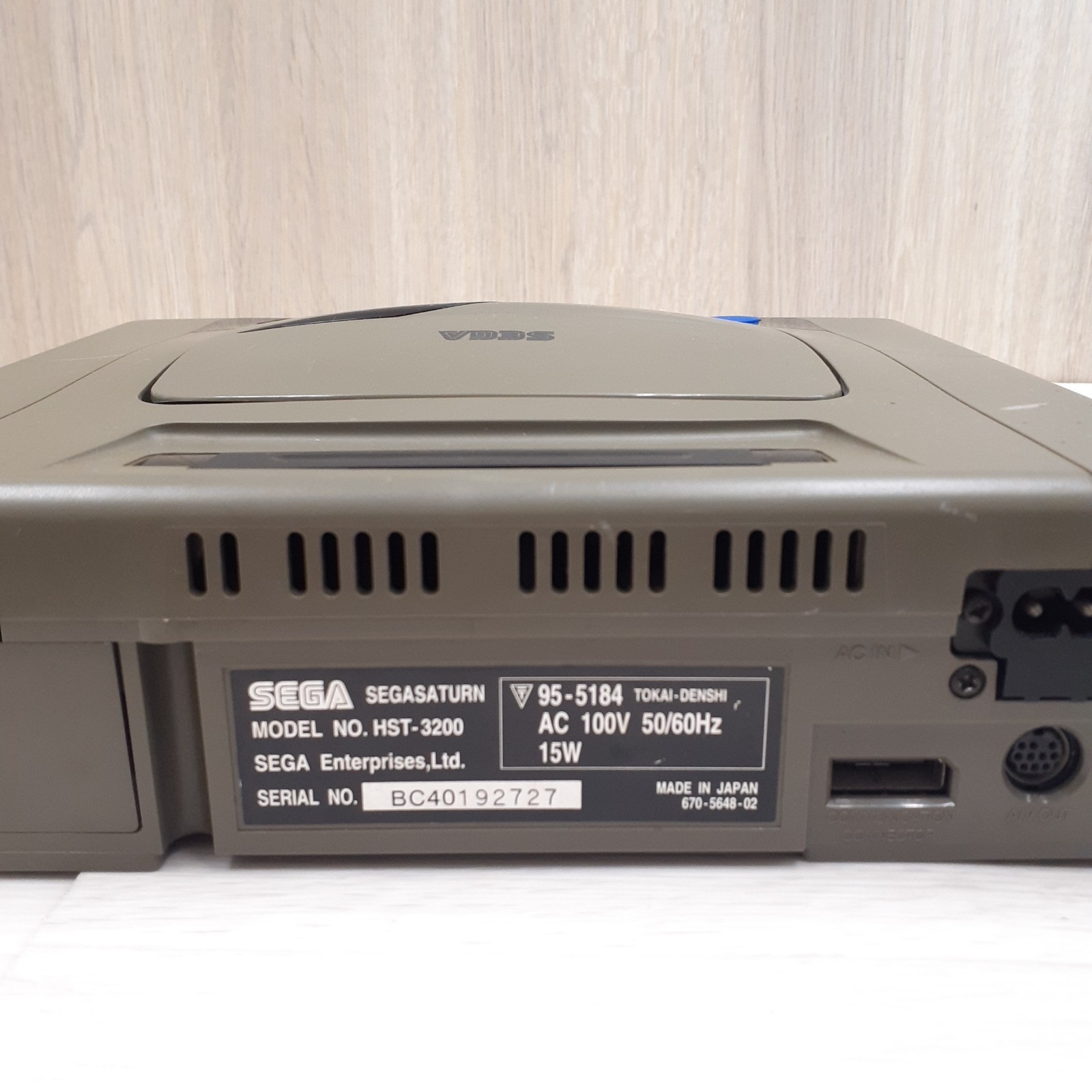 Sega Saturn Japanese Gray Console bundle with 2 controllers 6 games & memory