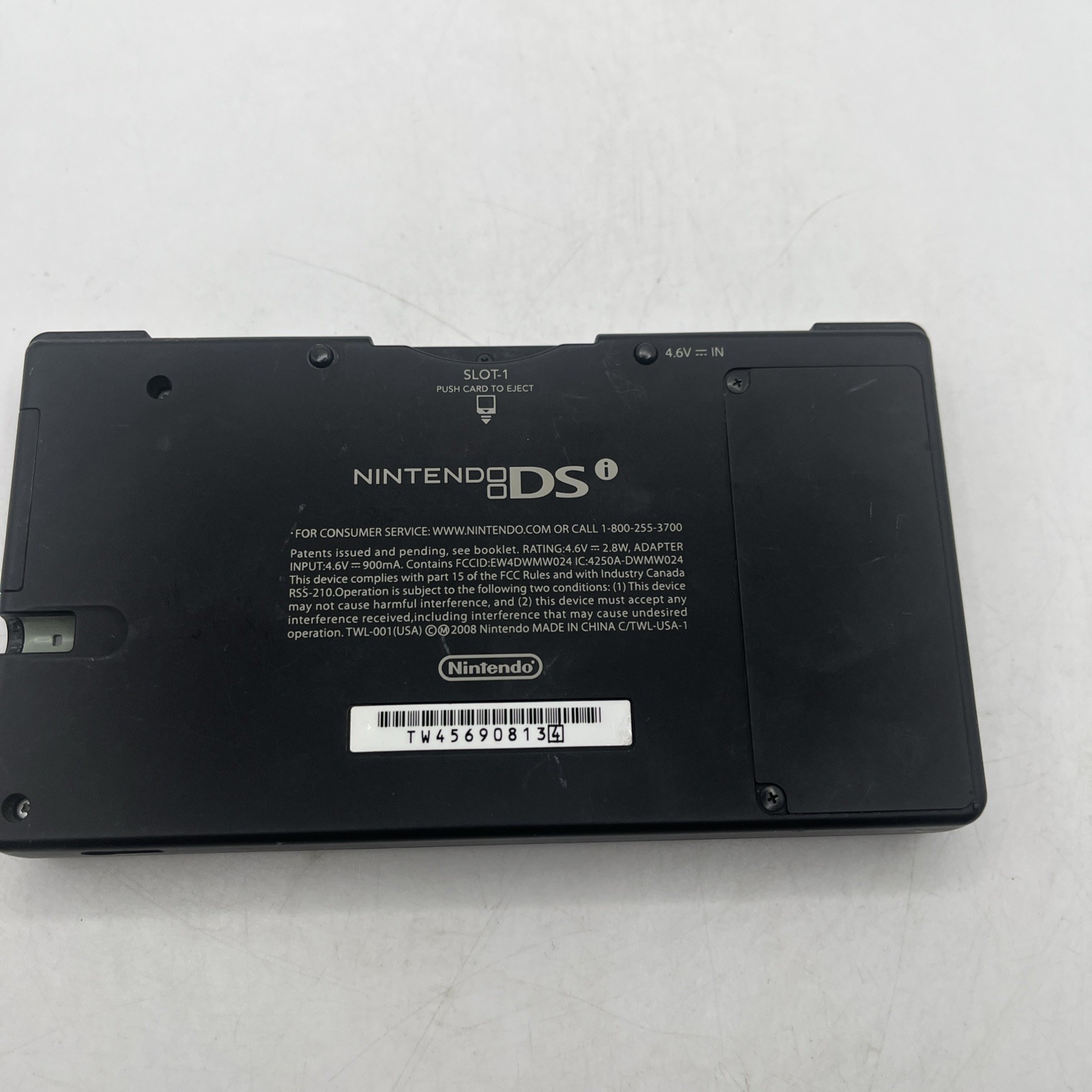 Nintendo DSi Matte Black Handheld Game Console System TWL-001 Error 0000FE00