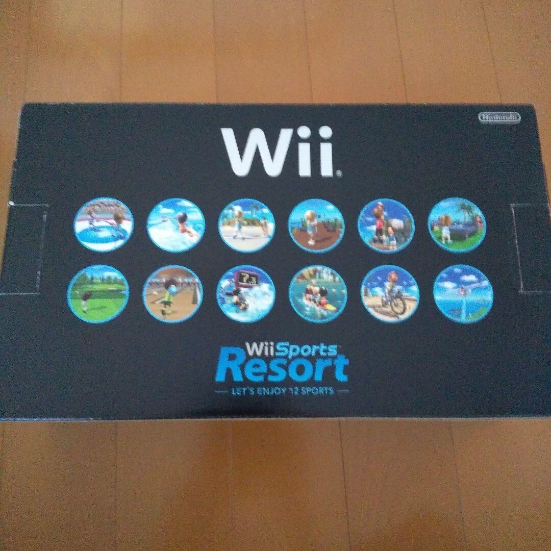 Nintendo Wii Black Console 2 Remote Control Sports Resort Mario Tennis Software