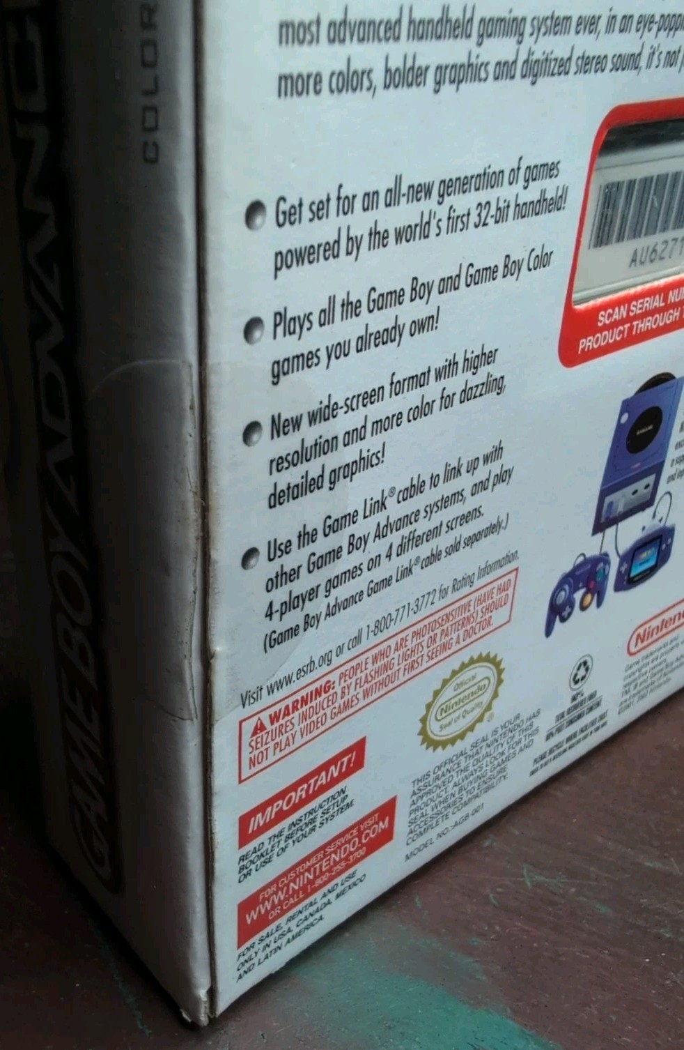 Nintendo Game Boy Advance GBA Console White System CIB, *BEAUTIFUL HIGH GRADE*🔥