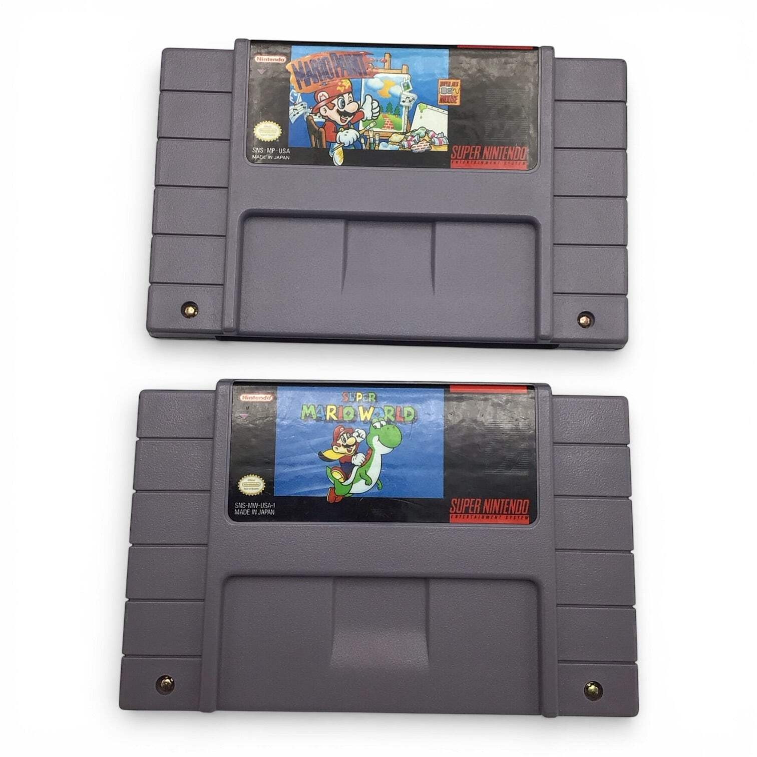 Complete Super Nintendo SNES Super Set with Mario Paint, Mouse Controller, & Sup