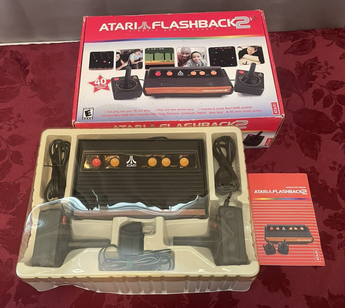 Boxed Atari Flashback 2 Launch Edition Black Plug&Play TV Game – Tested!