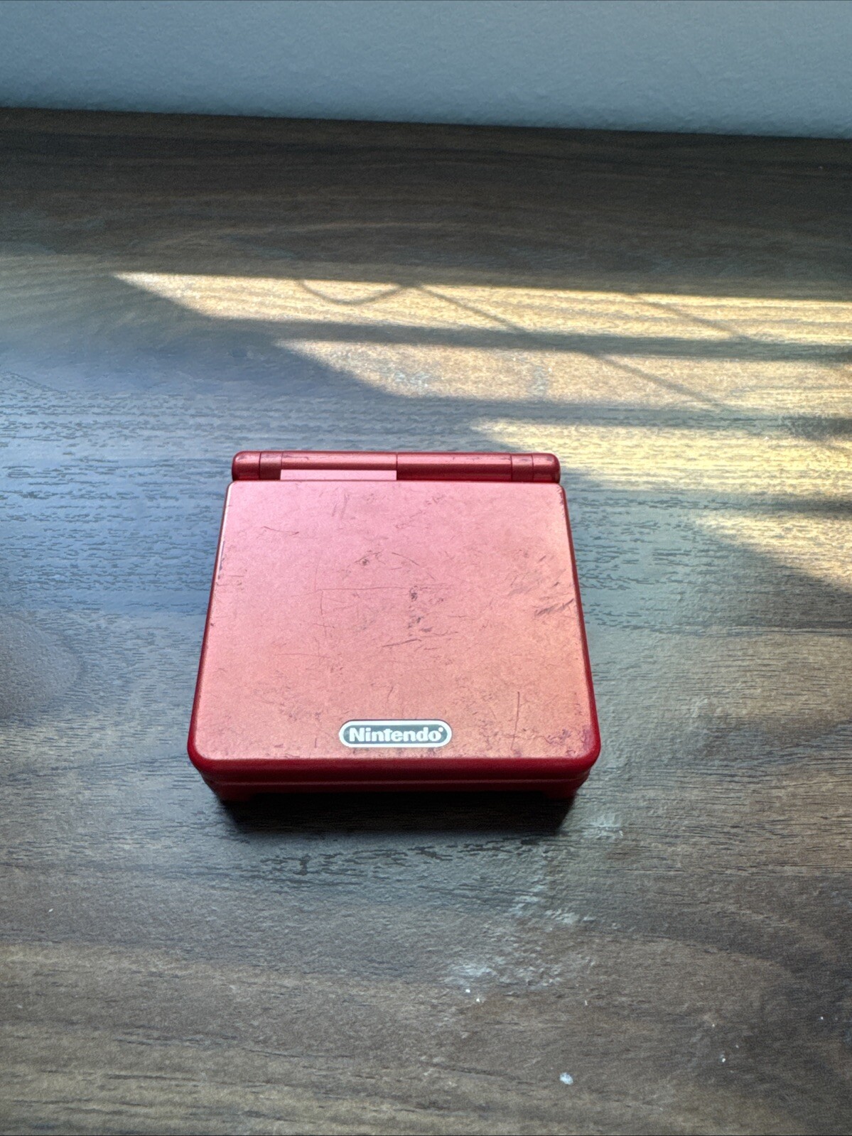 Nintendo Game Boy Advance SP Handheld System – Flame Red With No Charger