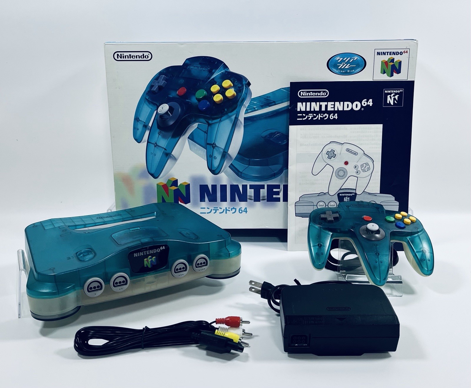 Nintendo 64 Console Clear Blue | Excellent Condition | Boxed | NTSC-J Japan