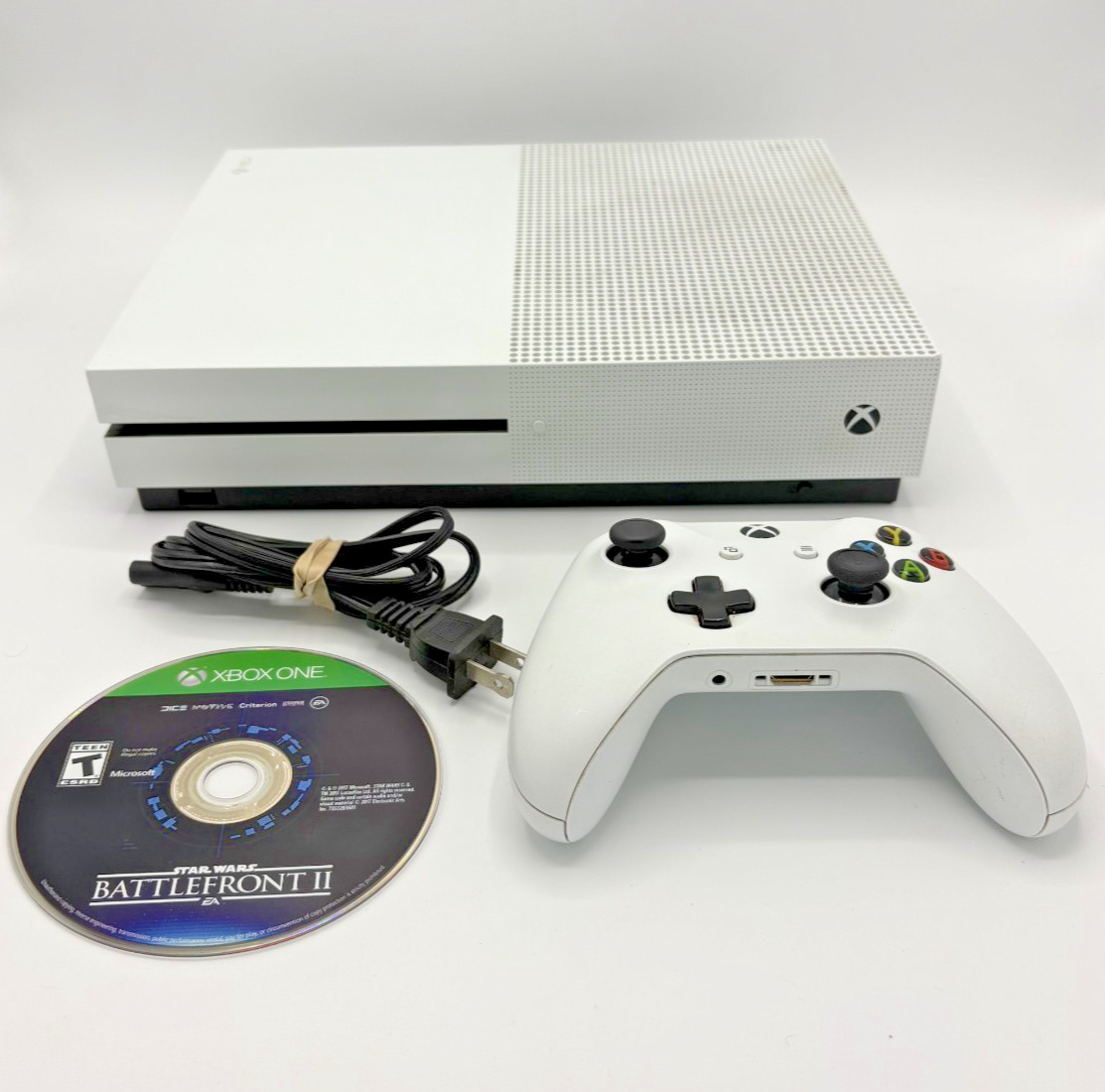 Xbox One S w/ Core Wireless Controller & Star Wars Battlefront 2 (TESTED)