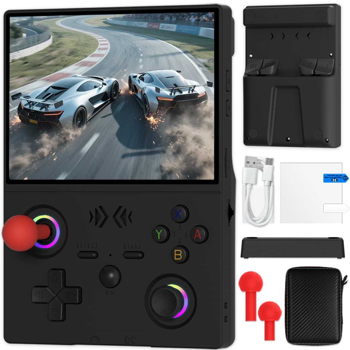Newest XF45V Retro Handheld Game Console, 4.5″ IPS 1024*768 Screen Portable V…